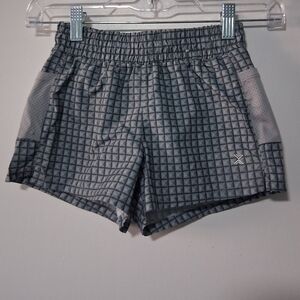Xersion Girls Geometric Gray Shorts Size XXS